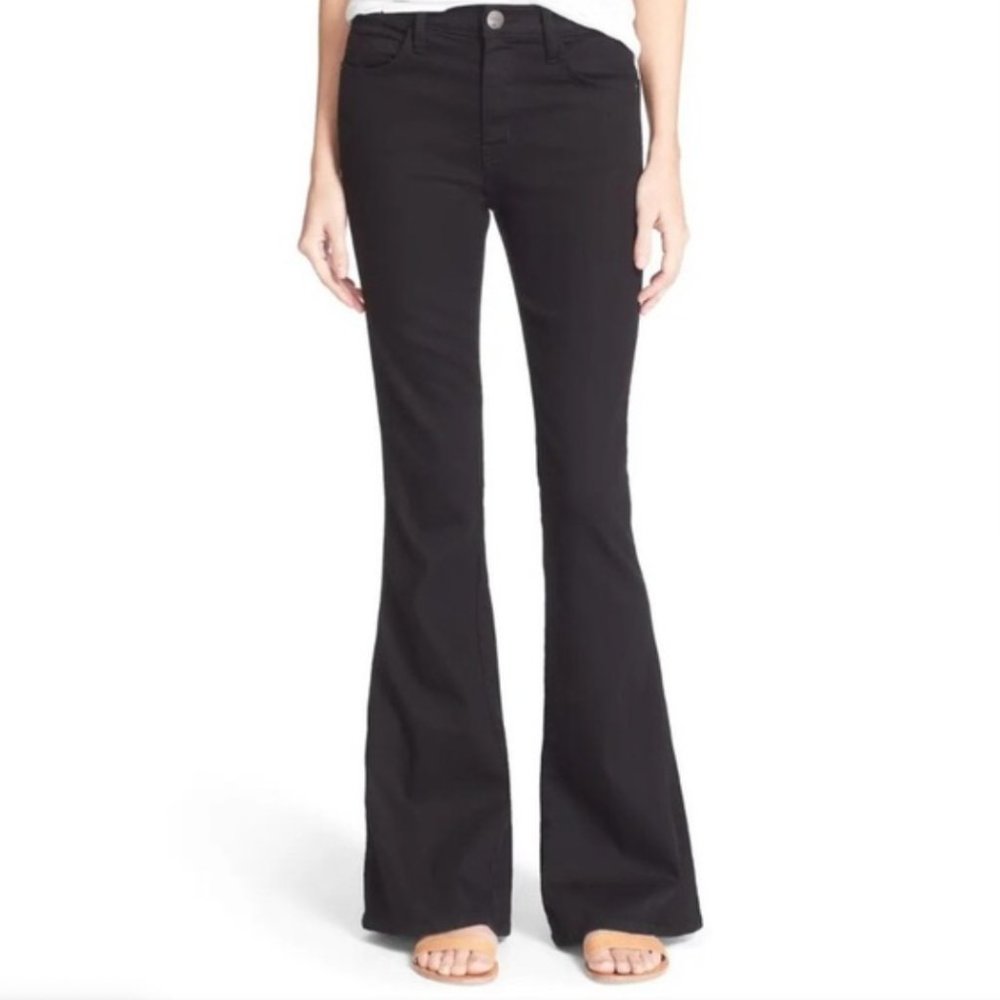 Current Elliott Bell Bottom Jeans in Black